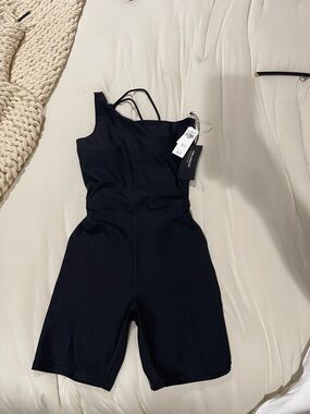 YPB by Abercrombie & Fitch Black Women's One-Shoulder romper
